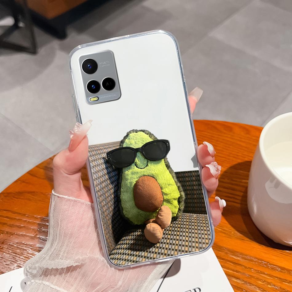 

For Vivo Y21 Y21S Y21T Y21A Y21E Y21G Phone Case Painted Flowers Soft Clear TPU Silicone Funda For Vivo Y 21 Lightweight Bumper vivo Y21s