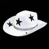 Sparkling Rhinestones Star Cowhand Hat For Women Men Unisex Outdoor Music Festival Sun Hat Cosplay Party Headpiece