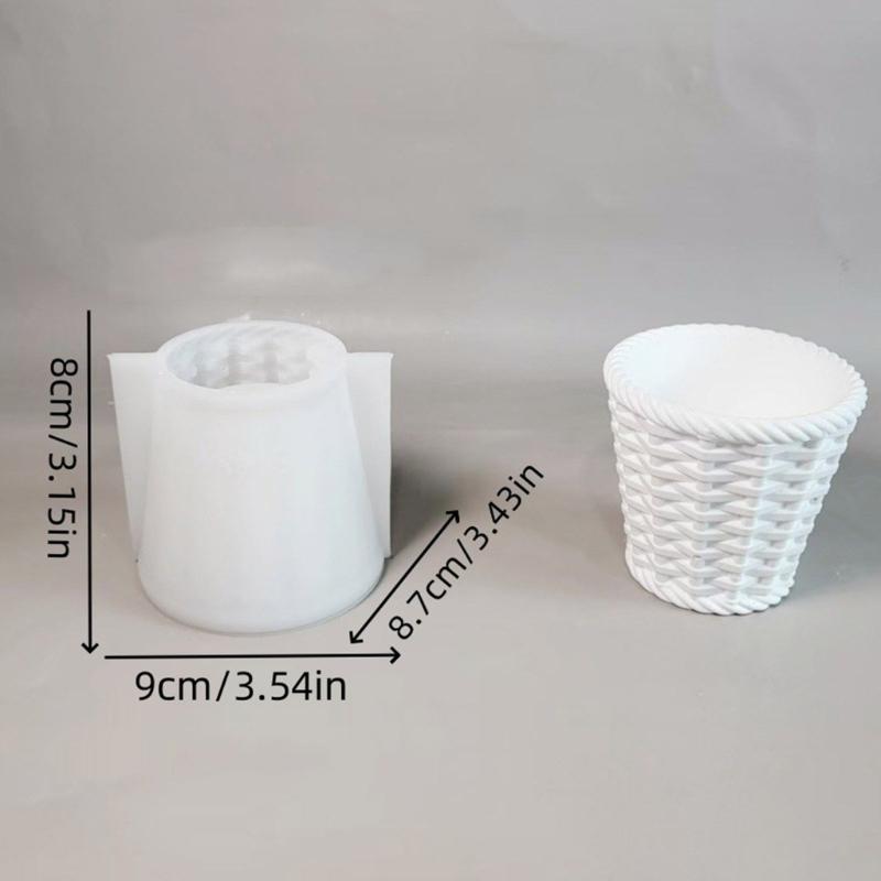 Reusable Silicone Candle Holder Mould For Handmade Basket Designs Craft Jewelry Organizera And Plant Pot Decoration