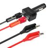 2Pcs 18AWG 4mm Banana Plug to Alligator Clip Test Lead Wire Cable Set 1M for Multimeter Measure Tool