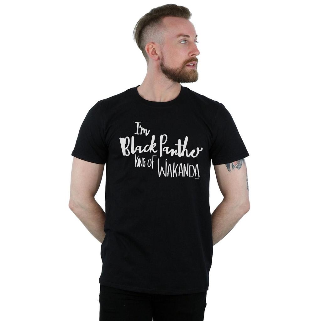 Marvel Mens I Am Black Panther T-Shirt