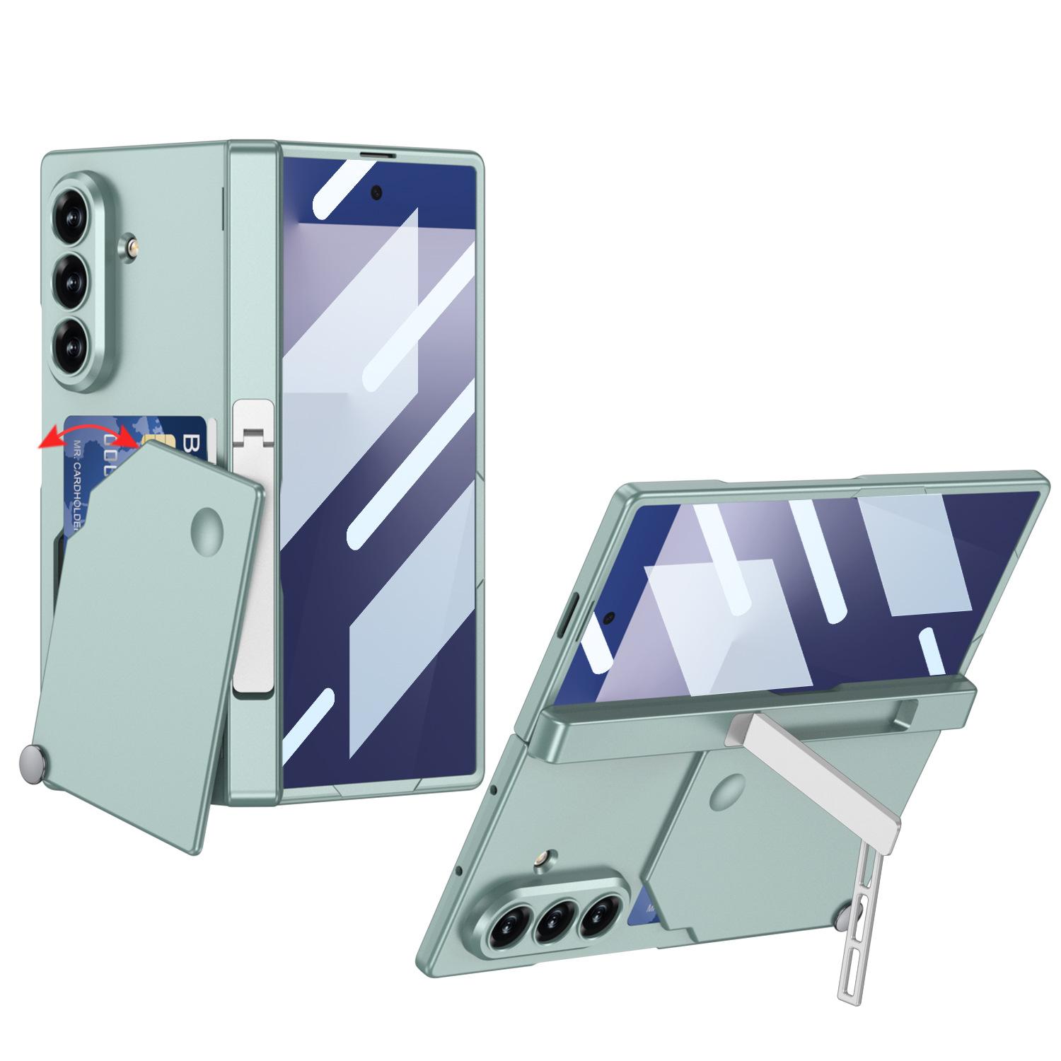 

Suitable for Samsung Z Fold7 Mobile Phone Case Magnetic Suction Hinge Center Shaft Shell Membrane Side Bracket Fold7 Card Bag Protection Case SM-Fold7