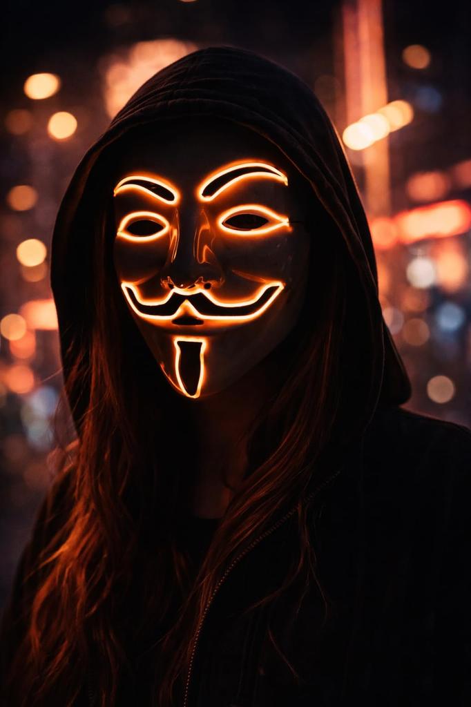 Illuminated LED Mask, Face Mask with EL Wire, Glows, Perfect for Cosplay, Halloween, Festivals, Events, and Costumes (Pink)