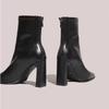 Fashion Back Zipper Modern Boots 2024 New High Quality Ankle Women's Boots  New High Heels Solid Shoes for Women Zapatos Mujer