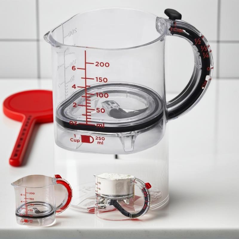 Multi-Functional Adjustable Measuring Cup Measuring Cup With Scraper-Style Seal Base Measurings Cube Cups For Cooking Kitchen