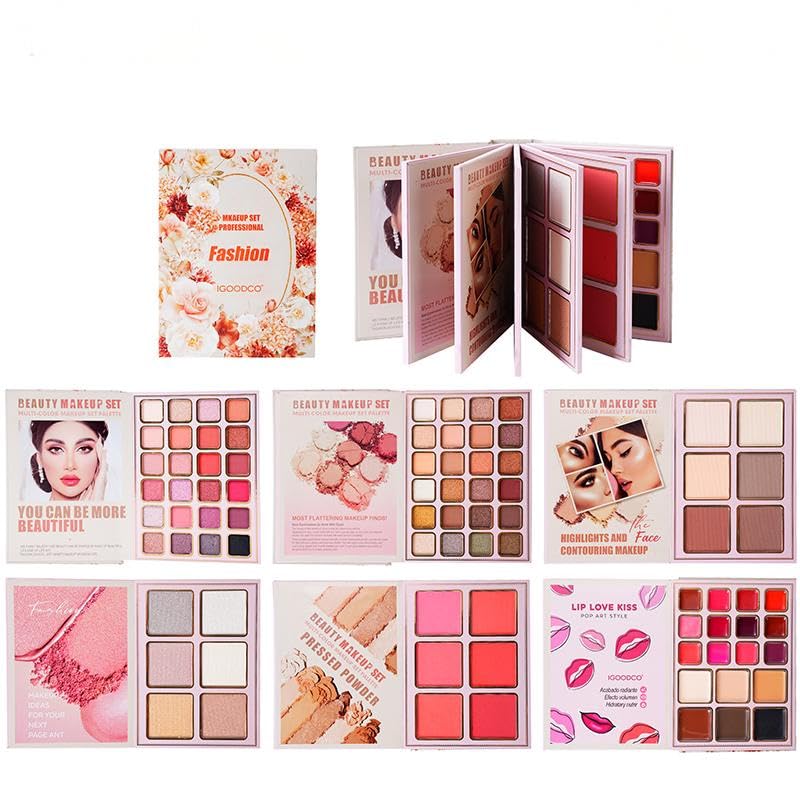 IGOODCO 84-Color Eyeshadow Palette (Model: IG3148) Multi-color palette with matte and pearl shades, highly pigmented eyeshadow, cosmetics, birthday