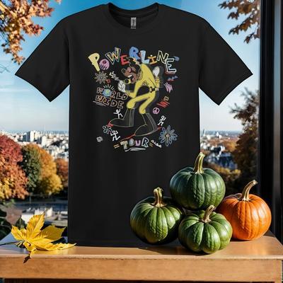 Retro 90s Powerline World Wide T-shirt T Shirt Men Women Unisex Tshirt SY567