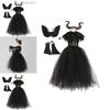 Maleficent Angelina Jolie Cosplay Kostuum Jurk Halloween Feest Outfit Voor Kinderen