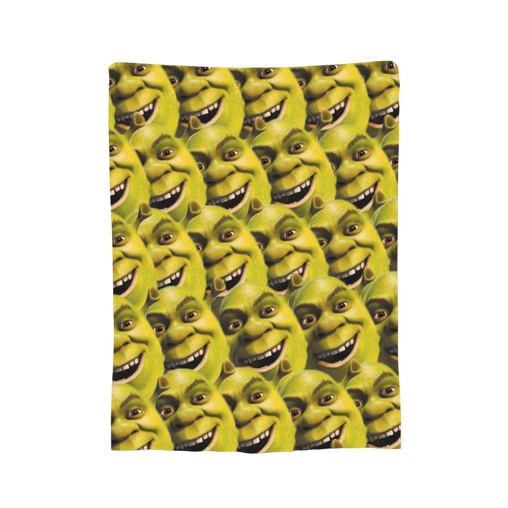 Funny  S-Shreks Pattern Blanket Cover  Plush Throw Blanket Summer Air Conditioning Decoration Ultra-Soft Warm Bedsprea,