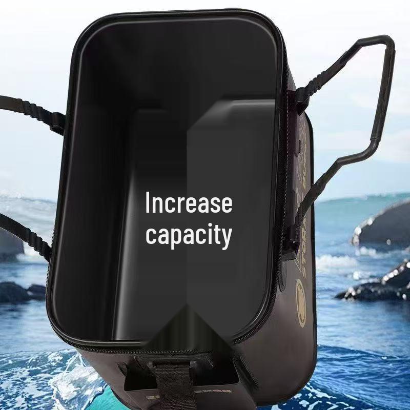 Collapsible Outdoor Live Fish Water Bucket - Thickened, Durable Fish Protection Tank