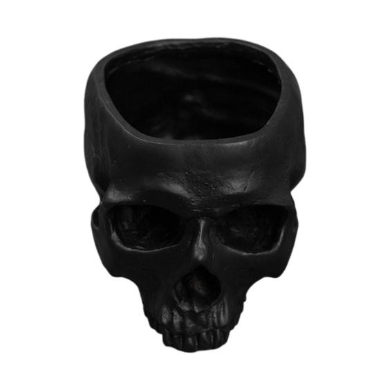 Skull Flower Pot Hanging Human Skull Plant Pot Halloween Candy Bowl Gothic Planter for Succulents Indoor Outdoor Decor