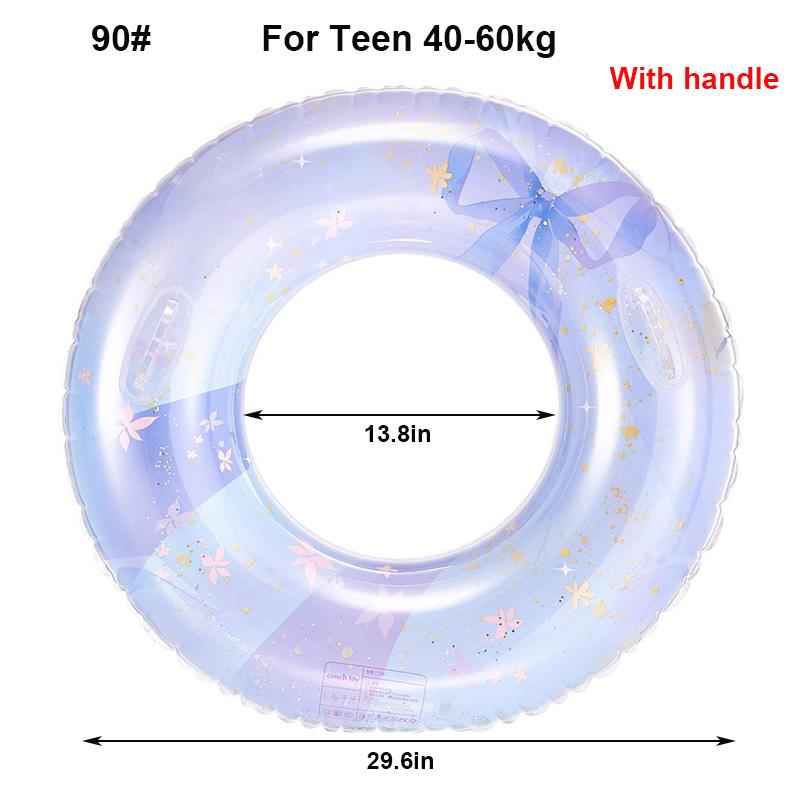 Aufblasbarer Schwimmring für Schwimmring Damen Pool Schwimmtiere Schwimmrohr Kreis Sommer Strand Wassersport Erwachsenen Schwimmhilfe