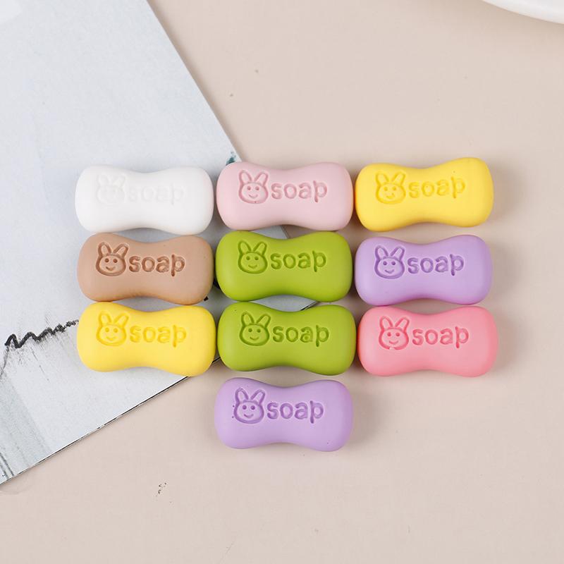 10Pcs 1/12 Dollhouse Miniature Simulation Cream Soap Model Bathroom Accessories