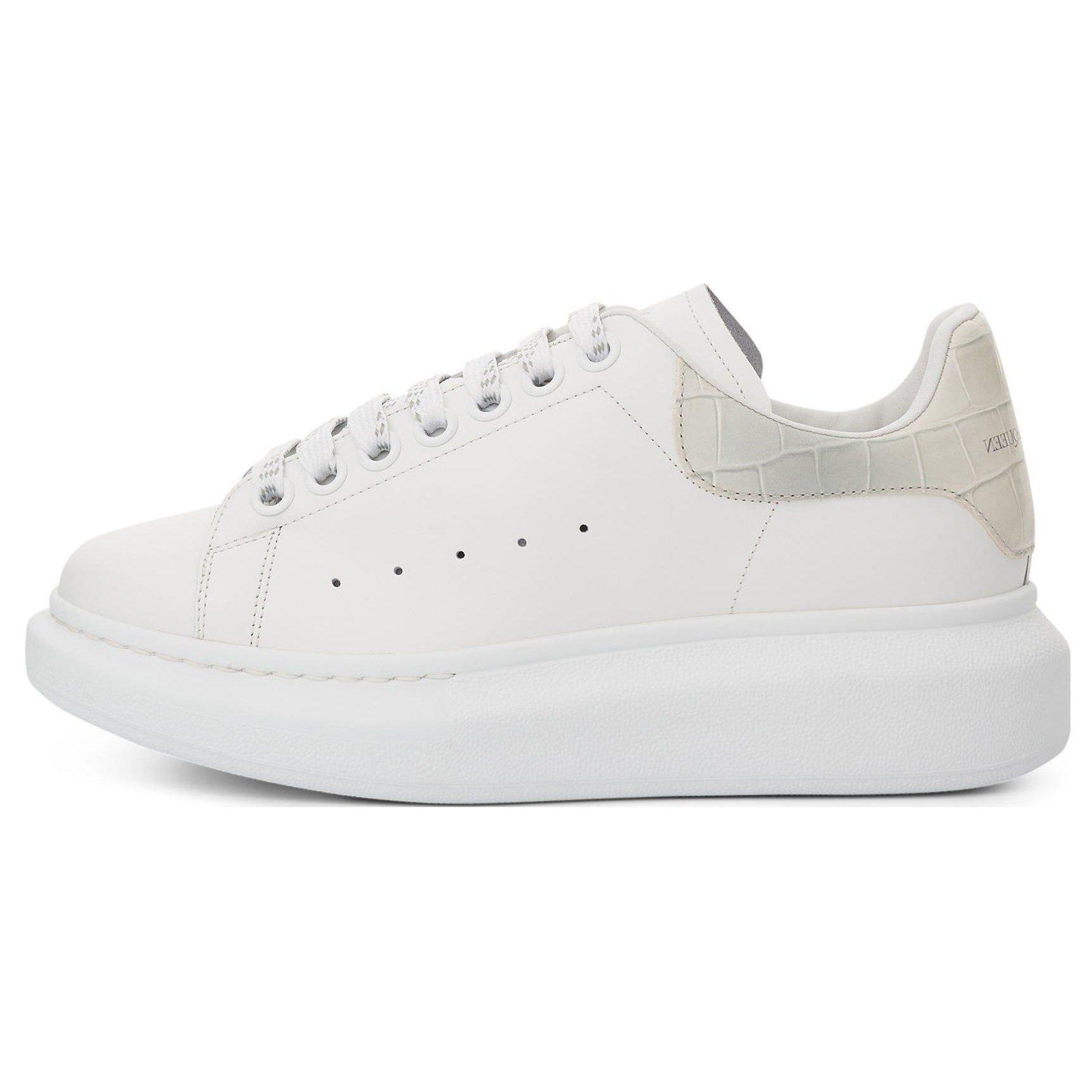 Alexander McQueen Oversized White Croc Women`s