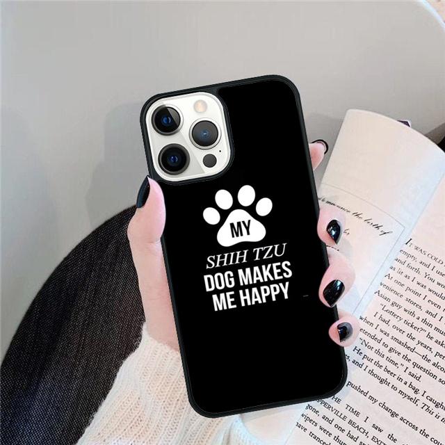 Cartoon Shih Tzu Dog Coque Shell For iPhone 17 Air 15 16 14 13 12 Pro Max 11 Pro Max Plus Phone Case Cover