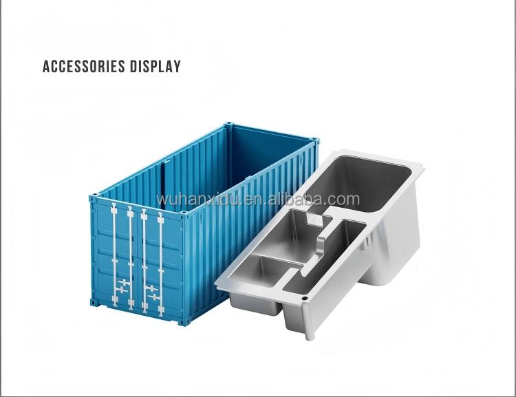 2026 ABS Plastic Shipping Container Model Custom Logo Luxury Business Gifts Exhibition Handing Pen Holders 1:30 Scale