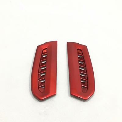 2pcs Interior ABS Red Side Air Vent Outlet Cover Trim For Toyota Camry