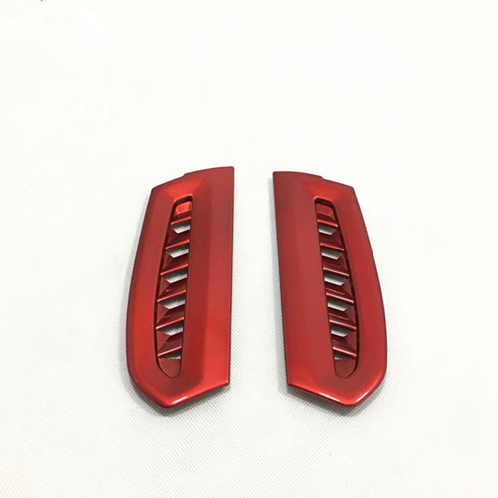 

2pcs Interior ABS Red Side Air Vent Outlet Cover Trim For Toyota Camry