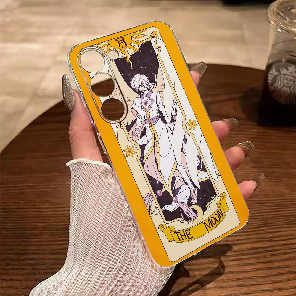 Anime-Karten-Mädchen-Sakura Handyhülle für Samsung Galaxy A71, A70, A52, A51, A40, A30 Transparente Hülle