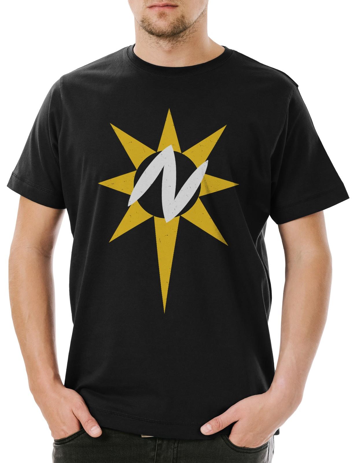 Nuclear Man Logo Herren T-Shirt Mens Womens Tees Top Super Symbol Sign Retro Man Superman Vintage The S