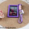 Blank Photo Frame Keychain Candy-Colored Photo Frame Keyring Insert Photo Split Key Pendant Diy Key Holder