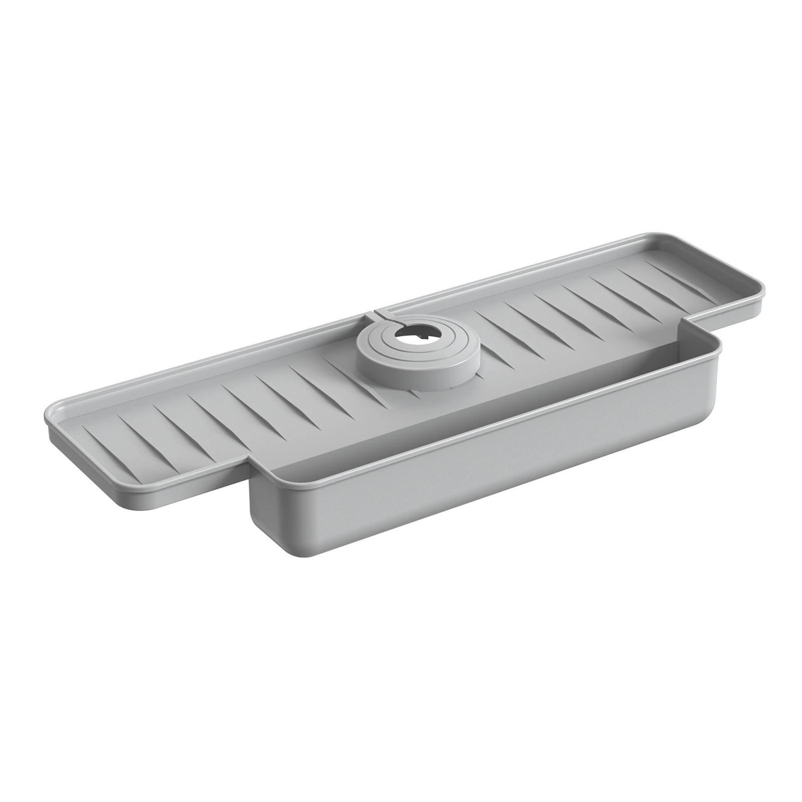 

Многофункциональный сливной коврик для раковины, компактная устойчивая сливная стойка для ванной комнаты дома серый