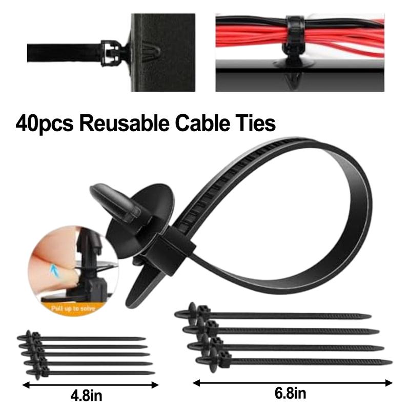 

130Pc Car Wire Routing Clips with 9 Sizes Nylon Clips for Automotive Wiring Harness Secure Attachment and Repair