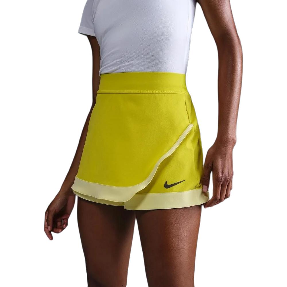 Nike Logo Built-In Shorts Casual Skirt Women Bottoms Yellow HF6449-344