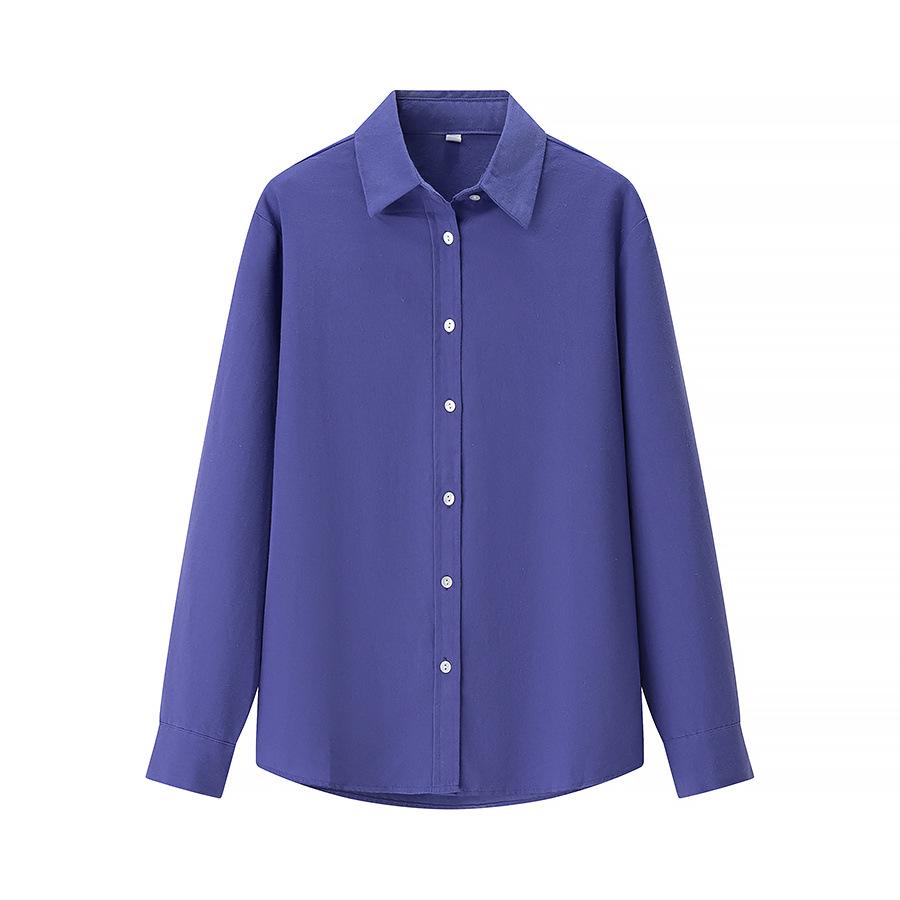 

2025 Spring Women s European & American Style Multi-color Casual Long Sleeve Shirt Large