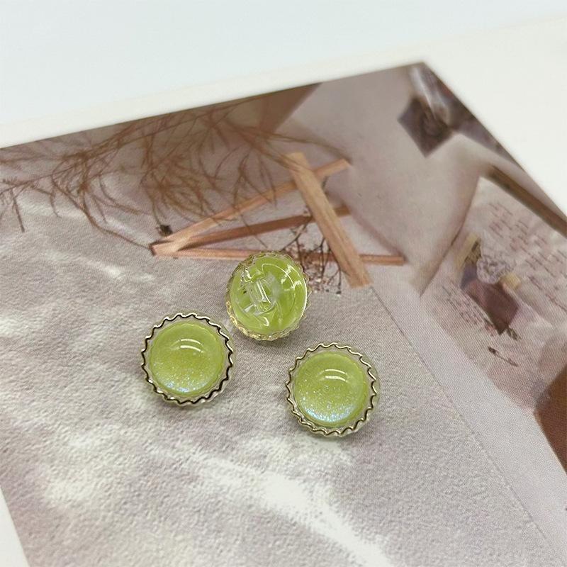 10pcs Colorful Shank Buttons 21/25mm Round Plastic Shank Buttons Coat Buttons DIY Clothes Sewing Accessories