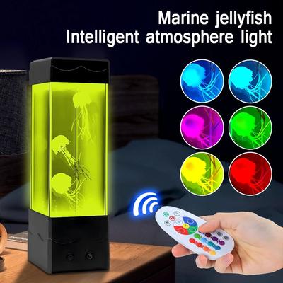 LED Jellyfish Night Light Lava Light Children's Bedroom Decoration Light Office Bedroom Light Festival Small Night Light