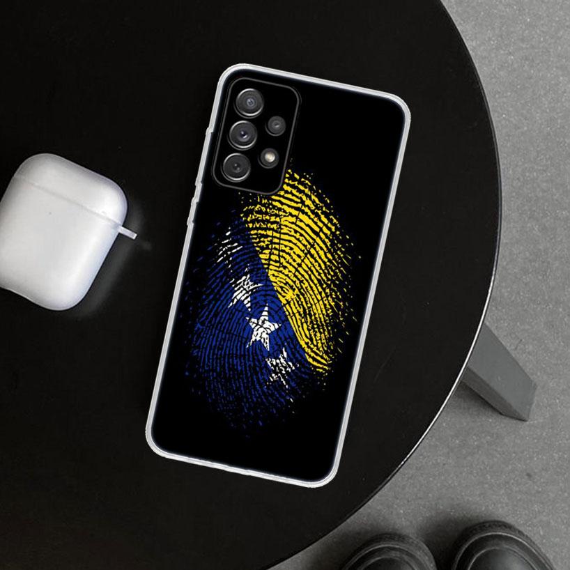 Bosnia And Herzegovina Flag Phone Case Cover for Samsung Galaxy A12 A22 A32 A52 A72 A02S A51 A50S A31 A20S A10S Note 20 Ultra 10