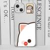 Funny Cartoon Heart Cat Paired Couple Phone Case for IPhone 11 12 13 16 15 Pro Max Mini X XS 7 8 14 Plus SE2 Clear Lovers Covers