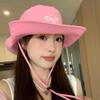 Embroidered Bow Summer Bucket Hat Quick Dry Breathable Cap Unisex Sun Hat for Camping Hiking Outdoor Adventure