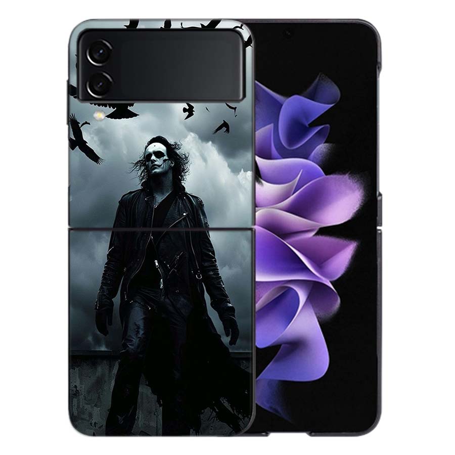 Movie THE C-CROW Phone Case For Samsung Z Flip 6 7 5G Galaxy Z Flip 5 4 3 5G Cases Shockproof Hard Cover TPU
