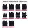 Water Wave Bone Straight Machine Double Weft Remy Grade Vietnam Hair Natural Black Double Drawn Handmade Braided Wig Bleached