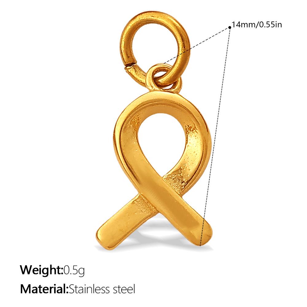 18K Gold Inlaid Stainless Steel Moon Heart Necklace & Bracelet Accessories with Diamonds