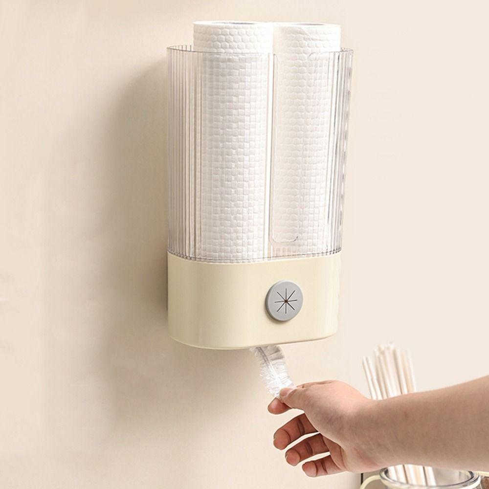 

Punch Free Dish Towel Rags Storage Shelf Large Capacity Tissue Holder Bathroom
