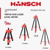 Han Shi Mini Retractable Spirit Level Tripod - Red & Black Plastic