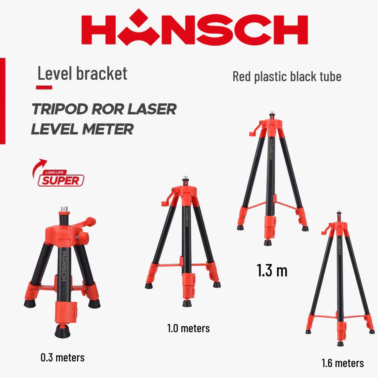 Мини-штатив-уровень Han Shi, выдвижной - Красный и черный пластик 0.3m Mini Stand