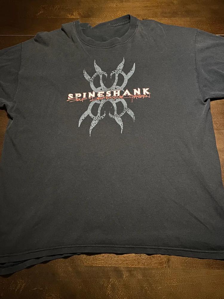 Spineshank Band Short Sleeve Cotton T Shirt Black All Size S-5XL Unisex T-Shirt XXL