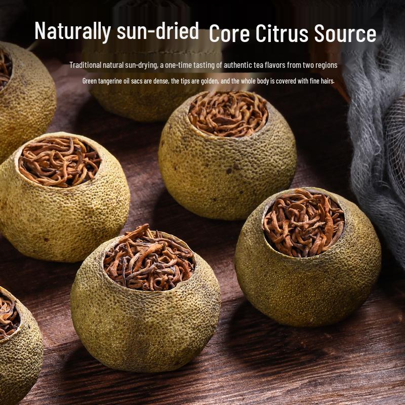 Xinhui Xiaoqinggan Sun-Dried Chenpi Pu-erh Ripe Citrus Tea