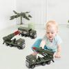 3pcs 1:64 Children Alloy Car Fire Fighting Engineering Vehicle Pull Back Car Model Toys For Boys Birthday Gifts