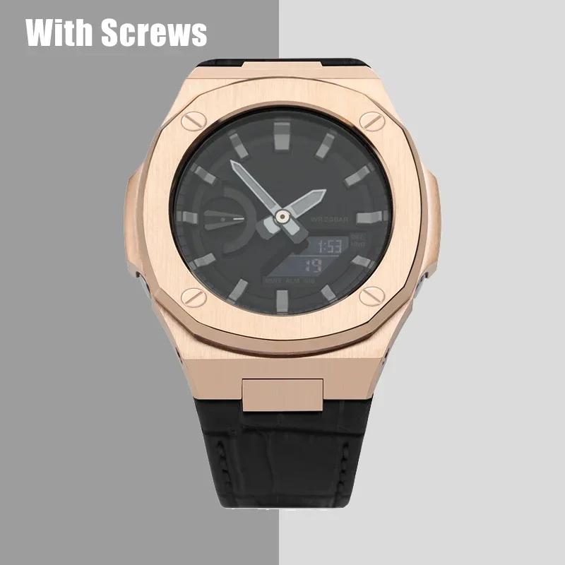 

Розкішний Комплект для Модифікації Casioak GA2100 Nautilus Металевий Безель Мод Комплект Корпус з Нержавіючої Сталі Металевий Ремінець для GA 2110 Аксесуари