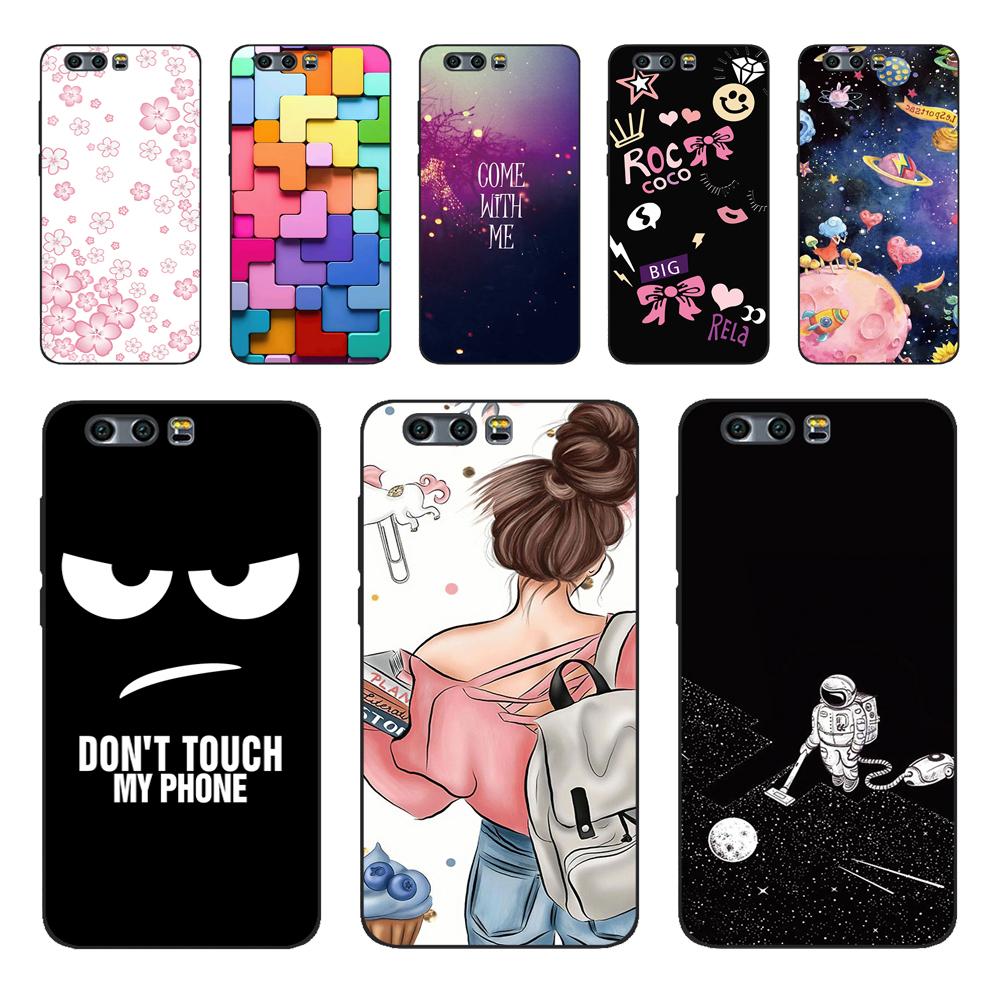 Fodral För Honor 9 Fodral Cover på Honor9 Honor 9 Telefonfodral För Huawei Honor 9 STF-L09 Fodral Silikon TPU Baksidesskydd Stötfångare 5.15"