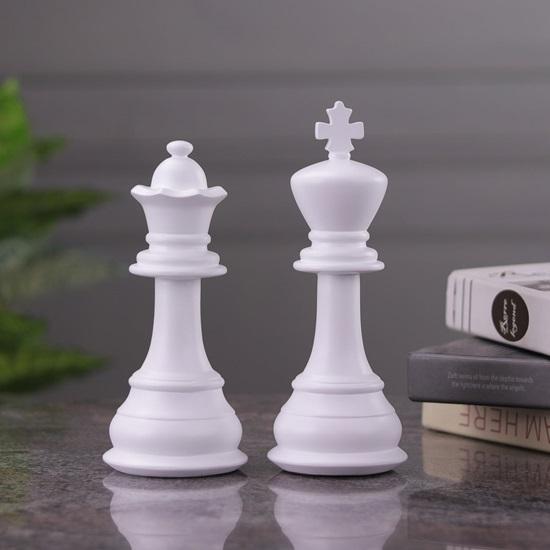 22,47 cm Königin König Schach Set Perfekt für Cosplay, Kostümpartys, Hochzeitsveranstaltungen Luxuriös Bestes Geschenk für Paare, Halloween