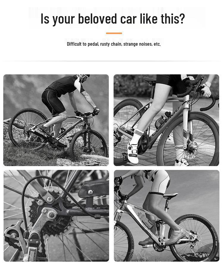 Jiu Yue Bike & Motorcycle Chain Cleaning Kit with Crankset and Bristle Brush