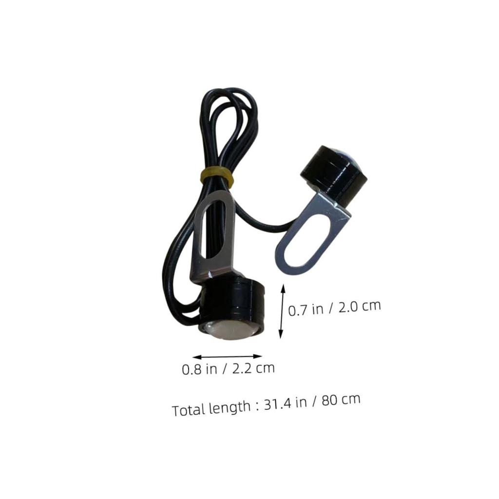 CONGARTENO 4pcs Eagle Eye Light Car Daylight White High Bright Energy Saving Reverse Backup Lamp Waterproof Design for Bike Truck