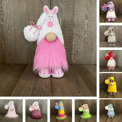 Attractive Bunny Faceless Toy Adorable Appearance Non-Fading Create Atmosphere