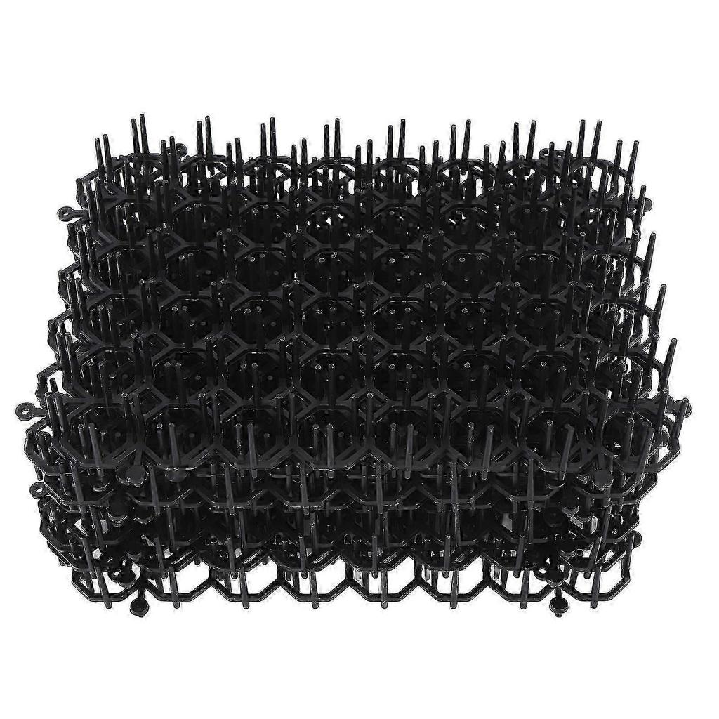 12Pcs Cat Deterrent Mat Anti Cat Dog Network Indoor Outdoor Repellent Training Plastic Spike Mat for Keeping Away Cats Dogs Protecting Plants-Yvan_i*